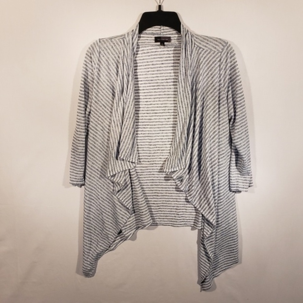 🌹The Limited striped 3/4 length cardigan open